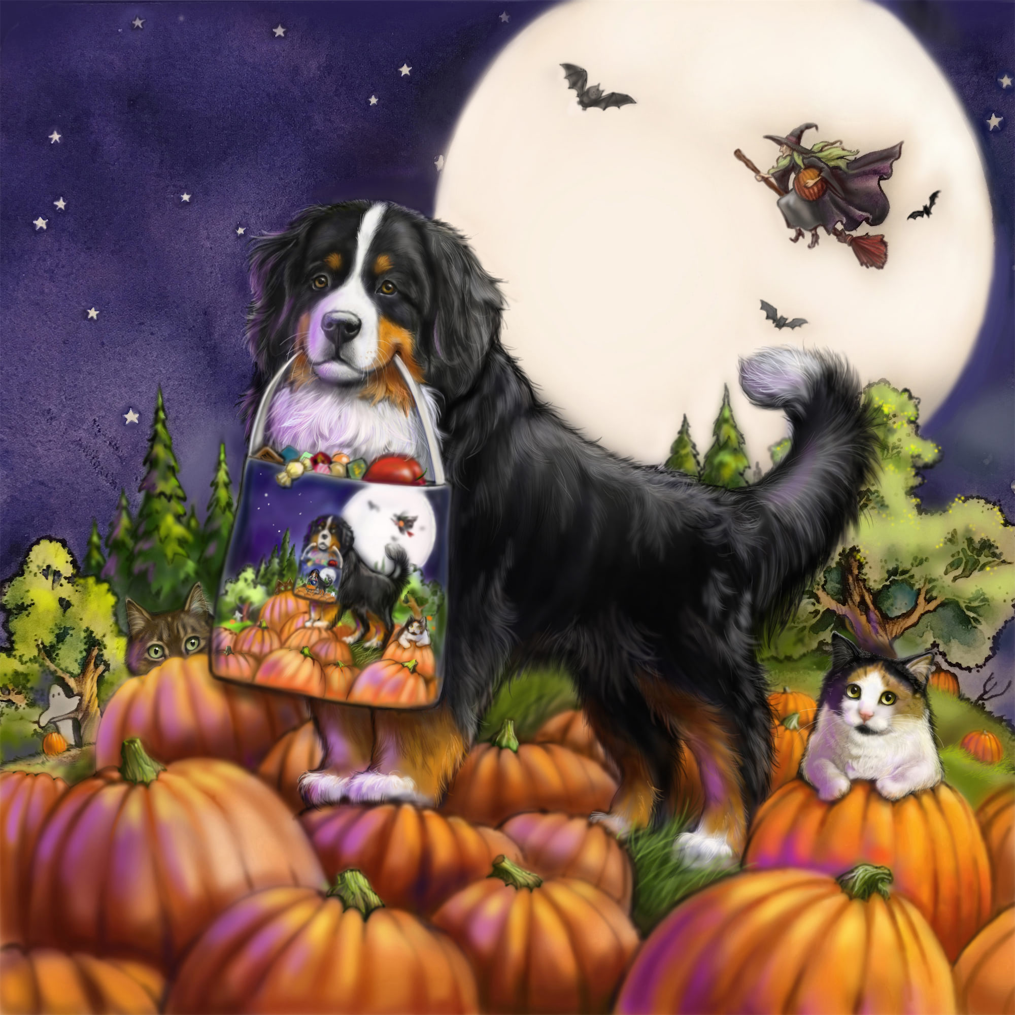 bernese mountain dog halloween